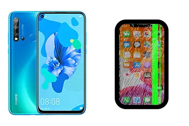 Huawei P20 lite (2019) junto a una avería de Pantalla, ofreciendo reparación de Pantalla de Huawei P20 lite (2019) en Santifer iRepair