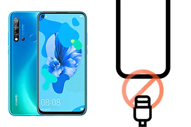 Huawei P20 lite (2019) junto a una avería de Puerto de carga, ofreciendo reparación de Puerto de carga de Huawei P20 lite (2019) en Santifer iRepair