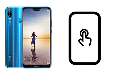 Huawei P20 lite junto a una avería de Táctil, ofreciendo reparación de Táctil de Huawei P20 lite en Santifer iRepair