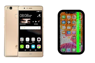 Huawei P9 lite junto a una avería de Pantalla, ofreciendo reparación de Pantalla de Huawei P9 lite en Santifer iRepair