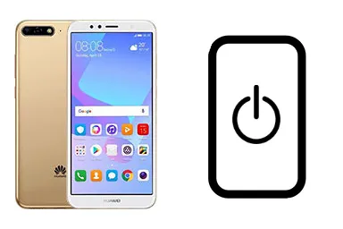 Huawei Y6 (2018) junto a una avería de Botón de encendido, ofreciendo reparación de Botón de encendido de Huawei Y6 (2018) en Santifer iRepair