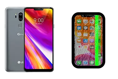 LG G7 ThinQ junto a una avería de Pantalla, ofreciendo reparación de Pantalla de LG G7 ThinQ en Santifer iRepair