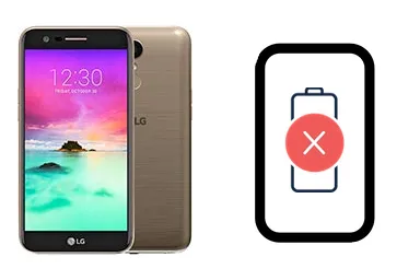 LG K10 (2017) junto a una avería de Batería, ofreciendo reparación de Batería de LG K10 (2017) en Santifer iRepair