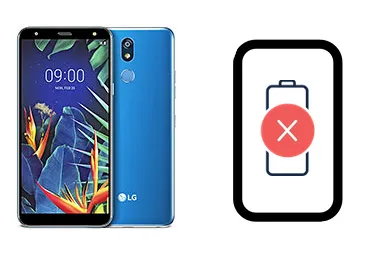 LG K40 junto a una avería de Batería, ofreciendo reparación de Batería de LG K40 en Santifer iRepair