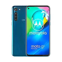 Motorola Moto G8 Power mostrando la pantalla de inicio, disponible para reparaciones rápidas en Santifer iRepair