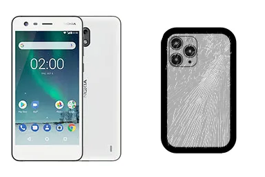 Nokia 2 junto a una avería de Tapa trasera, ofreciendo reparación de Tapa trasera de Nokia 2 en Santifer iRepair