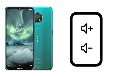 Cambiar Botones de volumen de Nokia 7.2 Imagen de Cambiar Botones de volumen de Nokia 7.2