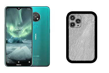 Cambiar Tapa trasera de Nokia 7.2 Imagen de Cambiar Tapa trasera de Nokia 7.2