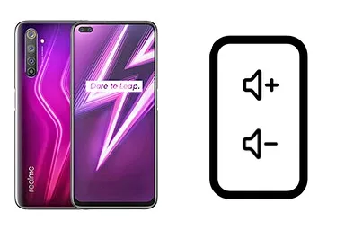 Cambiar Botones de volumen de Realme 6 Pro Imagen de Cambiar Botones de volumen de Realme 6 Pro