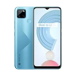 Realme C21Y mostrando la pantalla de inicio, disponible para reparaciones rápidas en Santifer iRepair