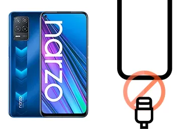 Realme Narzo 30 5G junto a una avería de Puerto de carga, ofreciendo reparación de Puerto de carga de Realme Narzo 30 5G en Santifer iRepair