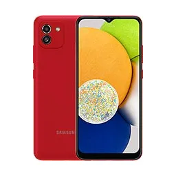 Samsung Galaxy A03 mostrando la pantalla de inicio, disponible para reparaciones rápidas en Santifer iRepair