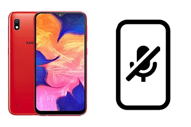 Samsung Galaxy A10 junto a una avería de Micrófono, ofreciendo reparación de Micrófono de Samsung Galaxy A10 en Santifer iRepair