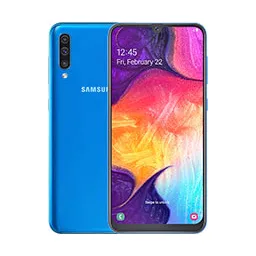 Samsung Galaxy A50 mostrando la pantalla de inicio, disponible para reparaciones rápidas en Santifer iRepair