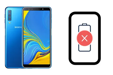 Samsung Galaxy A7 (2018) junto a una avería de Batería, ofreciendo reparación de Batería de Samsung Galaxy A7 (2018) en Santifer iRepair