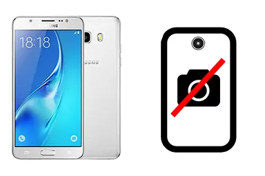 Samsung Galaxy J5 (2016) junto a una avería de Cámara delantera, ofreciendo reparación de Cámara delantera de Samsung Galaxy J5 (2016) en Santifer iRepair