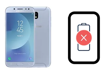 Samsung Galaxy J5 (2017) junto a una avería de Batería, ofreciendo reparación de Batería de Samsung Galaxy J5 (2017) en Santifer iRepair