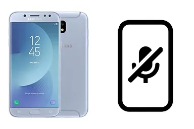 Samsung Galaxy J5 (2017) junto a una avería de Micrófono, ofreciendo reparación de Micrófono de Samsung Galaxy J5 (2017) en Santifer iRepair