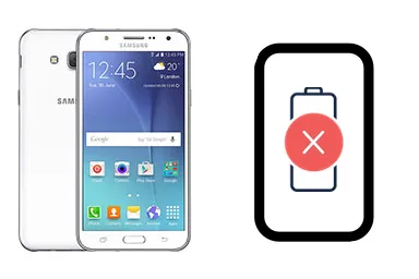 Samsung Galaxy J5 junto a una avería de Batería, ofreciendo reparación de Batería de Samsung Galaxy J5 en Santifer iRepair