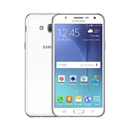 Samsung Galaxy J5 mostrando la pantalla de inicio, disponible para reparaciones rápidas en Santifer iRepair