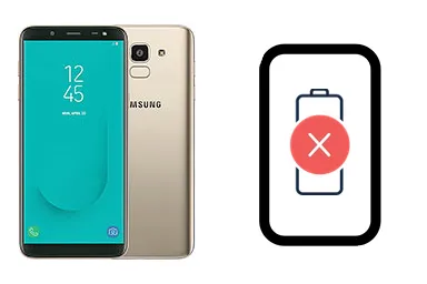 Samsung Galaxy J6 junto a una avería de Batería, ofreciendo reparación de Batería de Samsung Galaxy J6 en Santifer iRepair