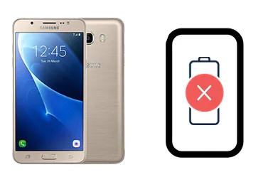 Samsung Galaxy J7 (2016) junto a una avería de Batería, ofreciendo reparación de Batería de Samsung Galaxy J7 (2016) en Santifer iRepair