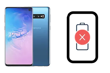 Samsung Galaxy S10 junto a una avería de Batería, ofreciendo reparación de Batería de Samsung Galaxy S10 en Santifer iRepair