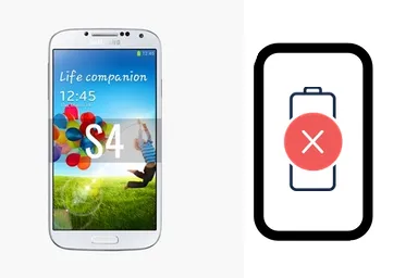Samsung Galaxy S4 junto a una avería de Batería, ofreciendo reparación de Batería de Samsung Galaxy S4 en Santifer iRepair