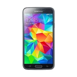 Samsung Galaxy S5 mostrando la pantalla de inicio, disponible para reparaciones rápidas en Santifer iRepair