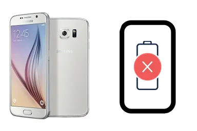 Samsung Galaxy S6 junto a una avería de Batería, ofreciendo reparación de Batería de Samsung Galaxy S6 en Santifer iRepair