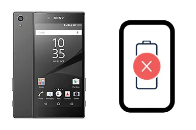 Sony Xperia Z5 junto a una avería de Batería, ofreciendo reparación de Batería de Sony Xperia Z5 en Santifer iRepair