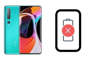 Xiaomi Mi 10 5G junto a una avería de Batería, ofreciendo reparación de Batería de Xiaomi Mi 10 5G en Santifer iRepair