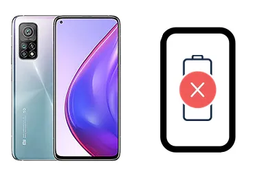 Xiaomi Mi 10T Pro 5G junto a una avería de Batería, ofreciendo reparación de Batería de Xiaomi Mi 10T Pro 5G en Santifer iRepair
