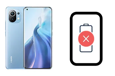 Xiaomi Mi 11 junto a una avería de Batería, ofreciendo reparación de Batería de Xiaomi Mi 11 en Santifer iRepair