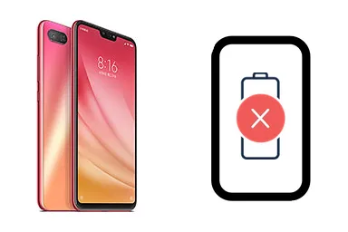 Xiaomi Mi 8 Lite junto a una avería de Batería, ofreciendo reparación de Batería de Xiaomi Mi 8 Lite en Santifer iRepair