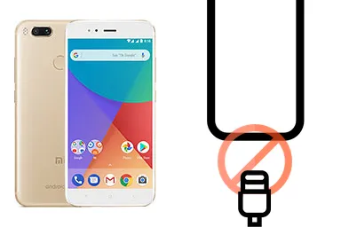 Xiaomi Mi A1 (Mi 5X) junto a una avería de Puerto de carga, ofreciendo reparación de Puerto de carga de Xiaomi Mi A1 (Mi 5X) en Santifer iRepair