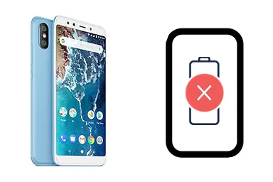 Xiaomi Mi A2 (Mi 6X) junto a una avería de Batería, ofreciendo reparación de Batería de Xiaomi Mi A2 (Mi 6X) en Santifer iRepair