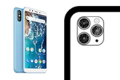 Xiaomi Mi A2 (Mi 6X) junto a una avería de Cristal de la cámara, ofreciendo reparación de Cristal de la cámara de Xiaomi Mi A2 (Mi 6X) en Santifer iRepair