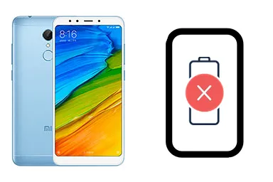 Xiaomi Redmi 5 junto a una avería de Batería, ofreciendo reparación de Batería de Xiaomi Redmi 5 en Santifer iRepair