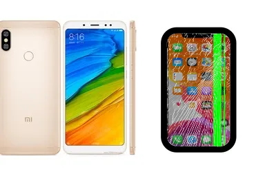 Xiaomi Redmi Note 5 junto a una avería de Pantalla, ofreciendo reparación de Pantalla de Xiaomi Redmi Note 5 en Santifer iRepair