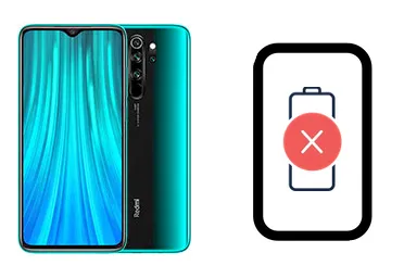 Xiaomi Redmi Note 8 Pro junto a una avería de Batería, ofreciendo reparación de Batería de Xiaomi Redmi Note 8 Pro en Santifer iRepair