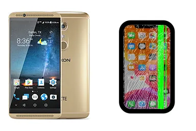 ZTE Axon 7 junto a una avería de Pantalla, ofreciendo reparación de Pantalla de ZTE Axon 7 en Santifer iRepair