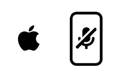 Logo de Apple junto a una avería de Micrófono de Móvil, ofreciendo el servicio de reparación de Micrófono de iPhone en Santifer iRepair