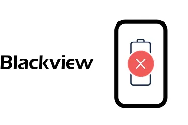 Logo de Blackview junto a una avería de Batería de Móvil, ofreciendo el servicio de reparación de Batería de Móviles Blackview en Santifer iRepair