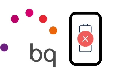 Logo de BQ junto a una avería de Batería de Móvil, ofreciendo el servicio de reparación de Batería de Móviles BQ en Santifer iRepair