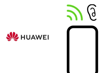 Logo de Huawei junto a una avería de Auricular de Móvil, ofreciendo el servicio de reparación de Auricular de Móviles Huawei en Santifer iRepair