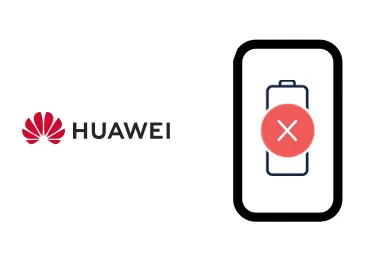 Logo de Huawei junto a una avería de Batería de Móvil, ofreciendo el servicio de reparación de Batería de Móviles Huawei en Santifer iRepair