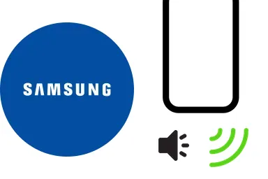 Logo de Samsung junto a una avería de Altavoz de Móvil, ofreciendo el servicio de reparación de Altavoz de Móviles Samsung en Santifer iRepair