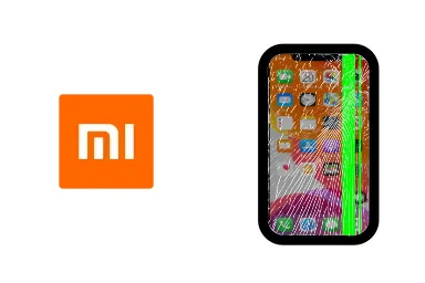 Logo de Xiaomi junto a una avería de Pantalla de Móvil, ofreciendo el servicio de reparación de Pantalla de Móviles Xiaomi en Santifer iRepair Sevilla