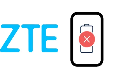 Logo de ZTE junto a una avería de Batería de Móvil, ofreciendo el servicio de reparación de Batería de Móviles ZTE en Santifer iRepair